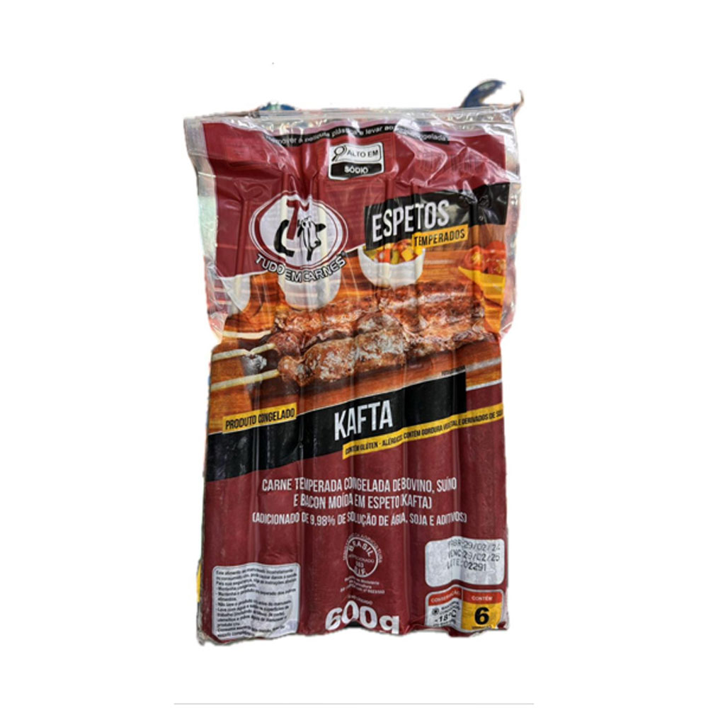 Espeto de Kafta Bovina Congelado - 600g TC