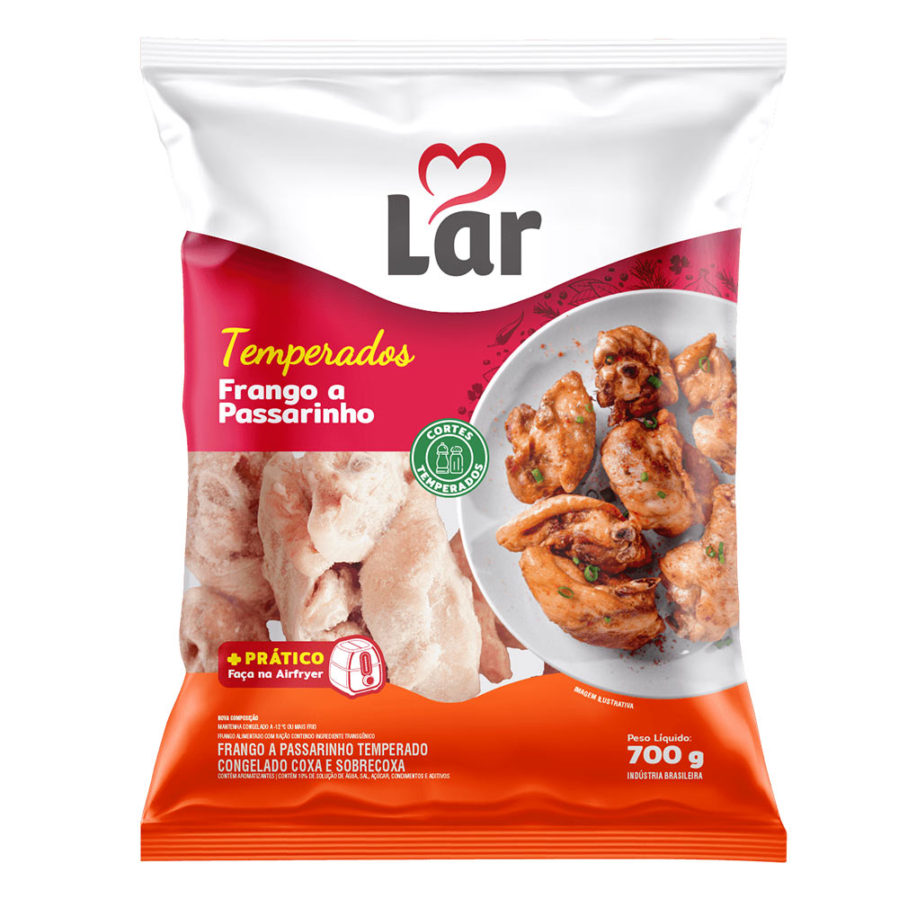 Frango a Passarinho Temperado Lar 700g