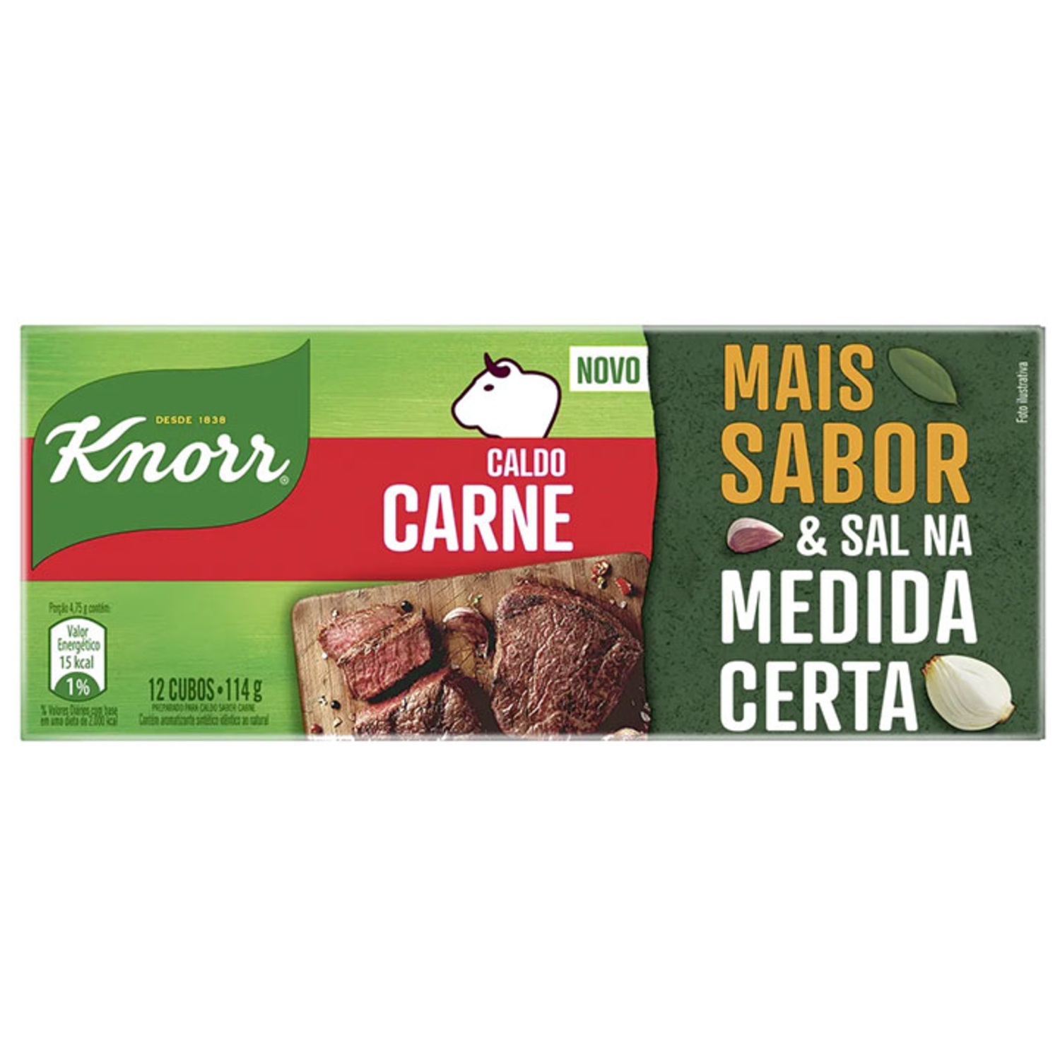 Caldo Knorr de Carne 12 Cubos - 114g
