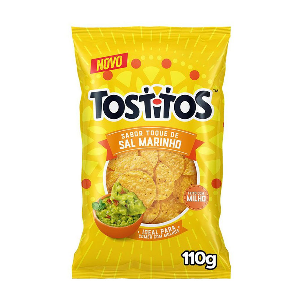 Salgadinho de Milho Toque de Sal Marinho Tostitos 110g