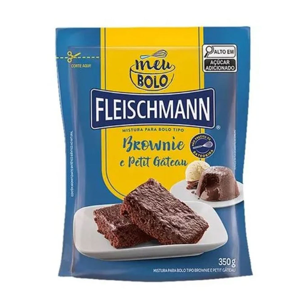 Mistura para Bolo Brownie Fleischmann 350g