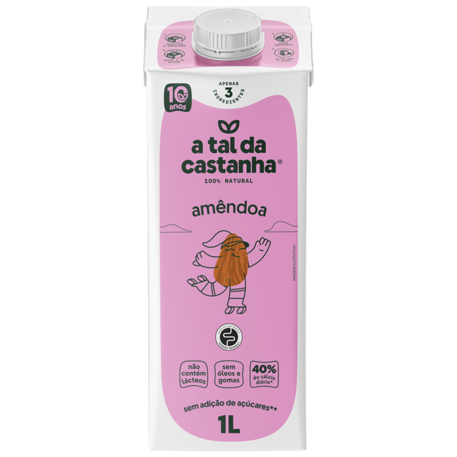 Bebida Vegetal A Tal da Castanha Amêndoa 1l