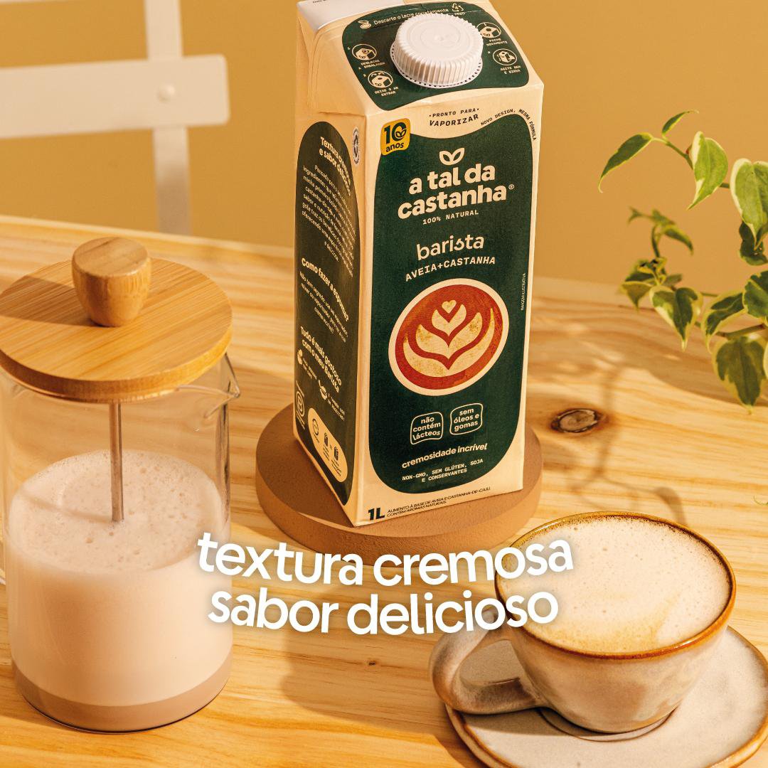 Bebida Vegetal Castanha-de-Caju e Aveia Barista A Tal da Castan