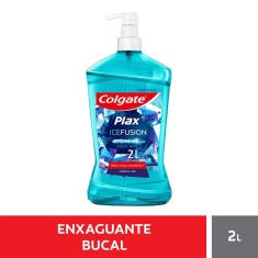 Enxaguante Bucal Zero Álcool Plax Ice Fusion Colgate 2L