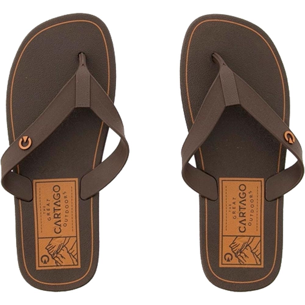 Chinelo Atlanta Marrom Cartago 43/44 Tenda Atacado