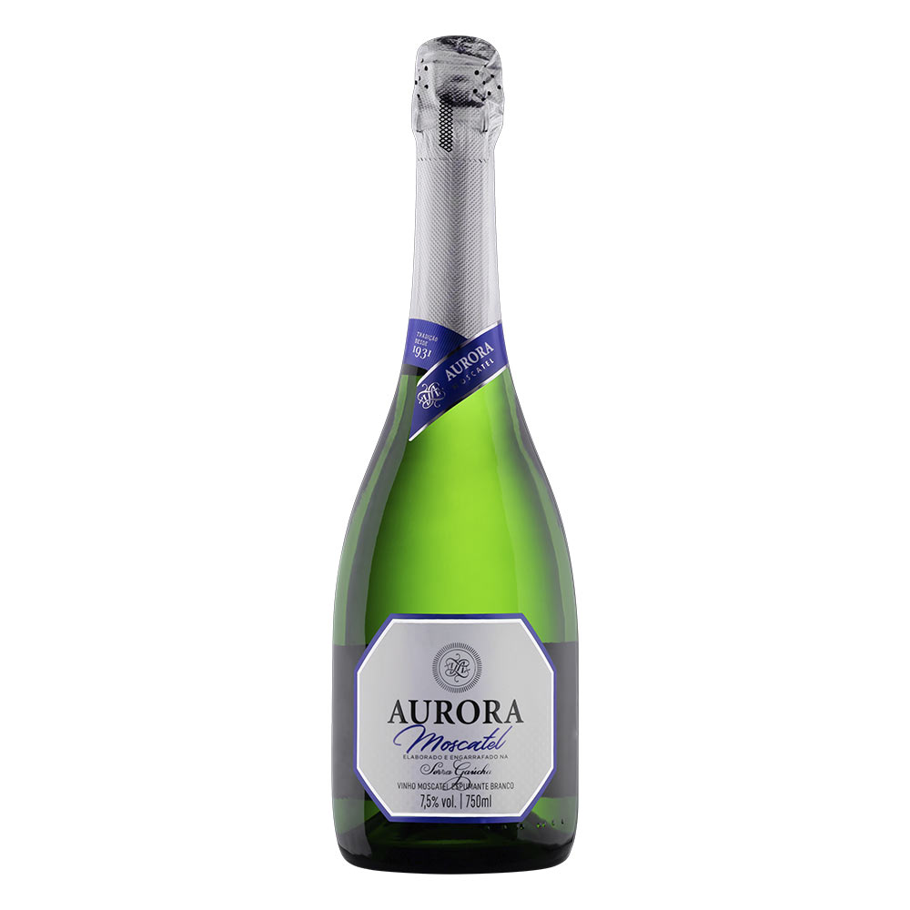 Espumante Brasileiro Branco Moscatel Serra Gaúcha Aurora 750ml