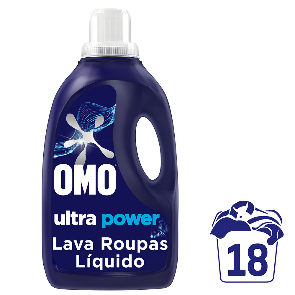 Detergente Lava-Roupas Líquido Ultra Power Omo 1,8L