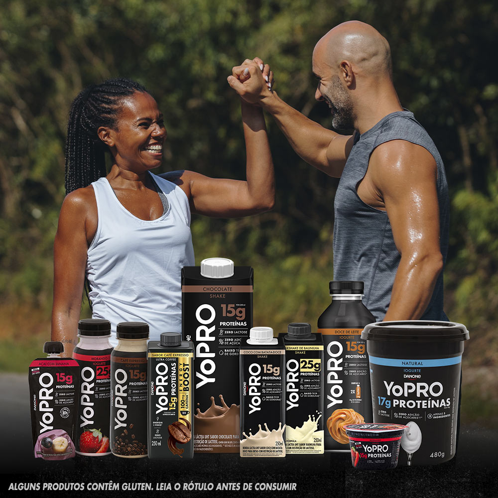 Iogurte YoPRO Pouch Açaí com Banana 15g de proteínas 160g | Tenda