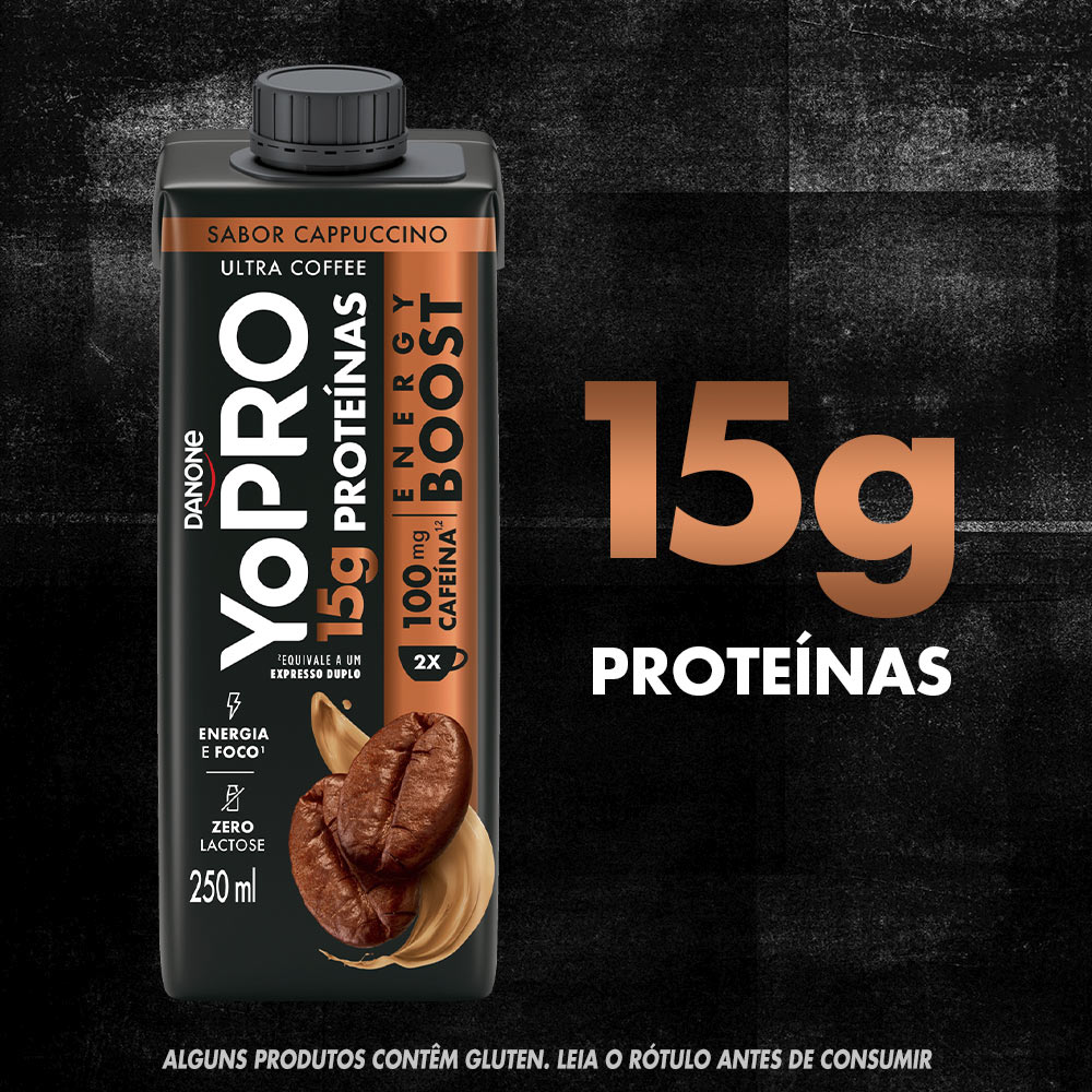 YoPRO Energy Boost UHT Cappuccino 15g de Proteínas 250ml | Tenda