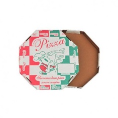 Caixa de Pizza Parda Porto Feliz 35cm 25 Unidades