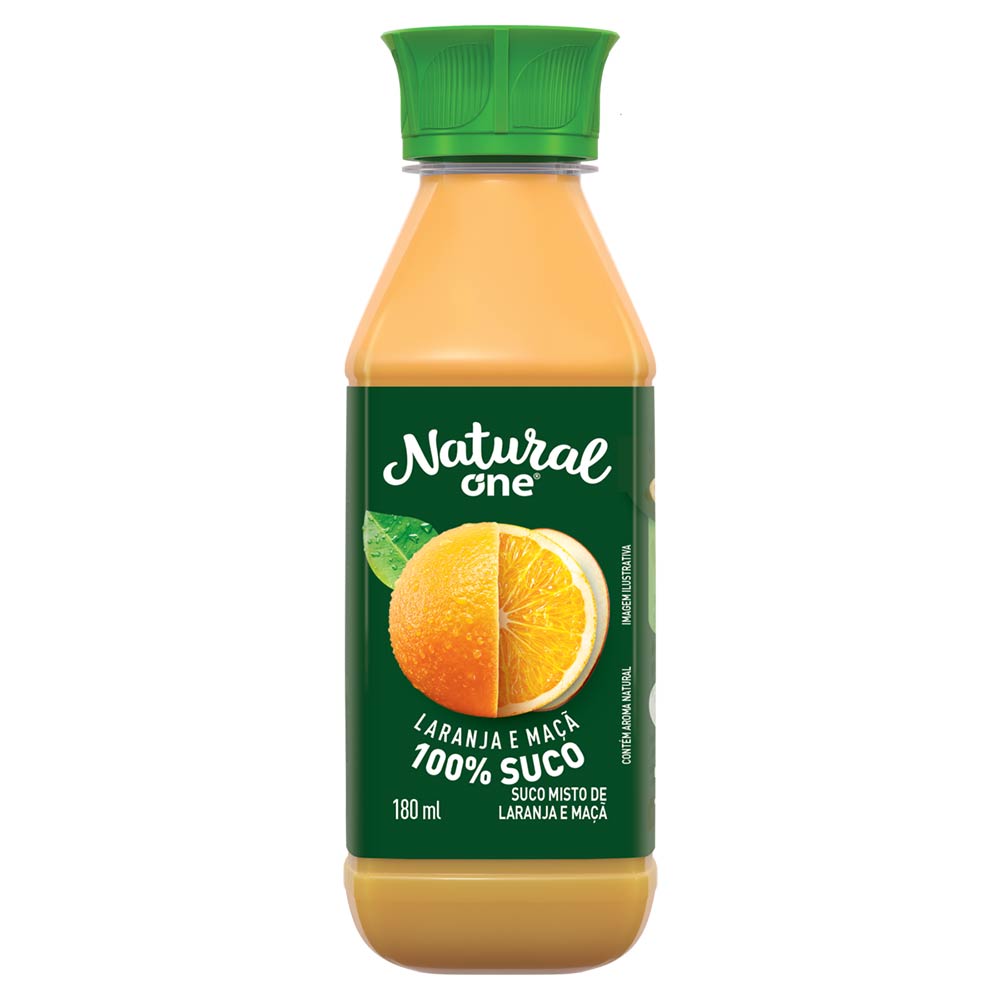 Suco Misto de Laranja e Maçã Ambiente Natural One 180ml | Tenda