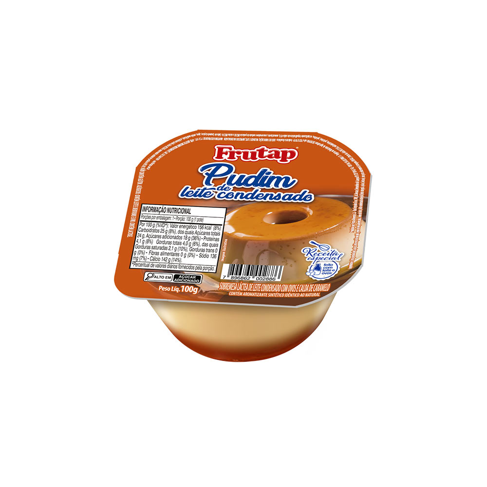 Pudim de Leite Condensado Frutap 100g | Tenda Atacado