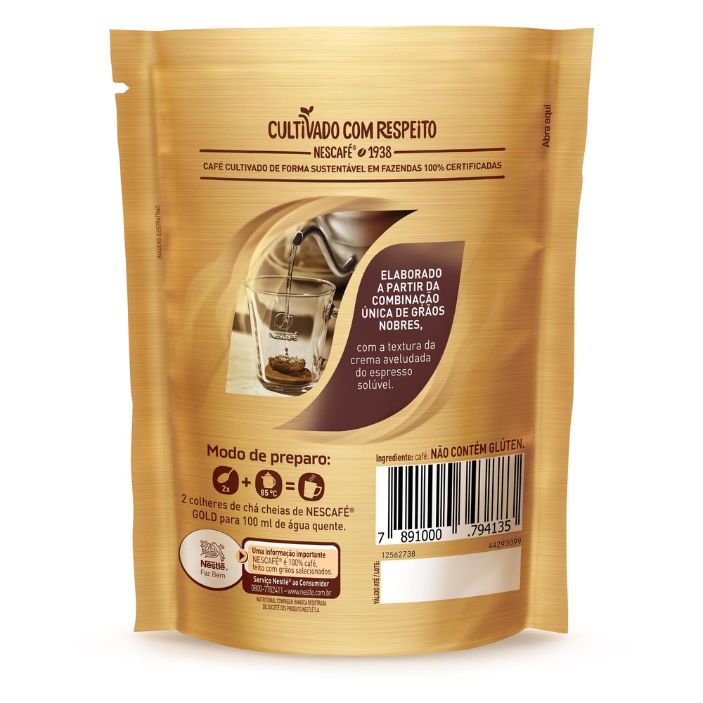 Café Solúvel Nescafé Gold Intensidade 8 Sachet 40g | Tenda Atacado
