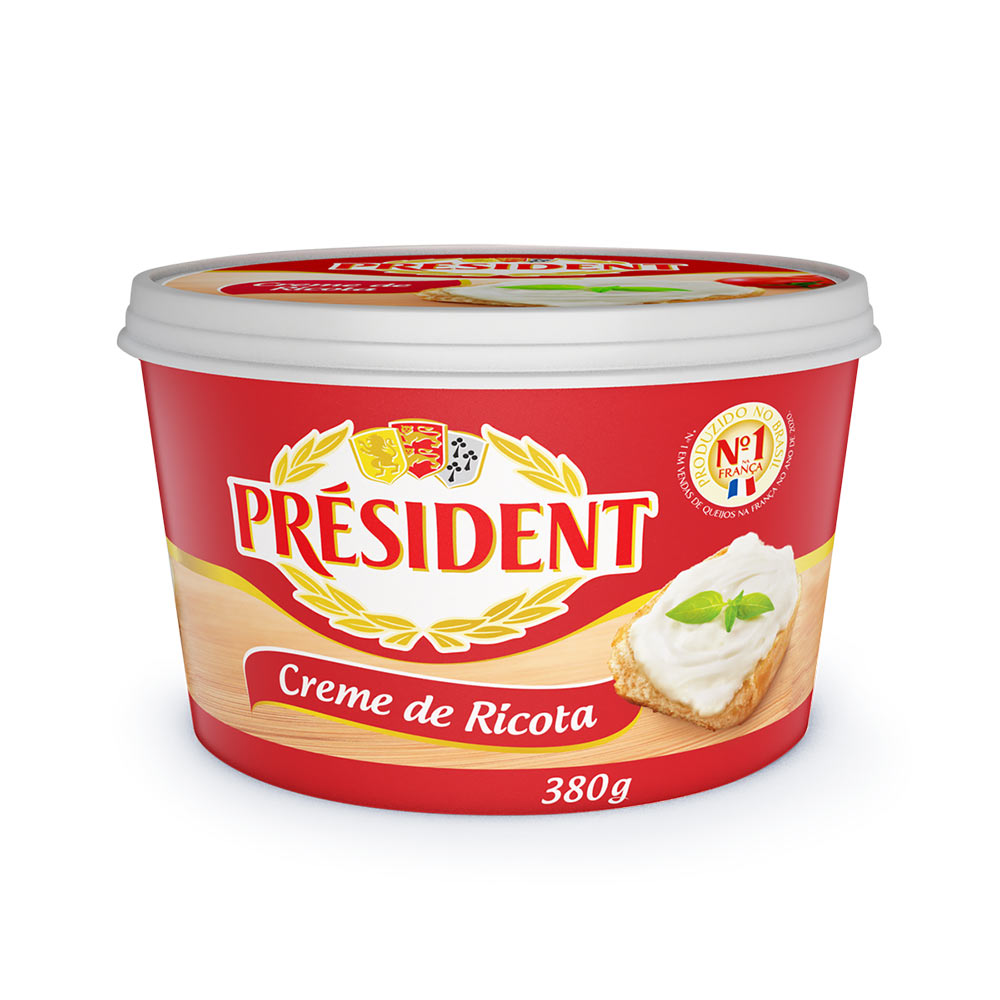 Creme de Queijo Ricota Président 380g