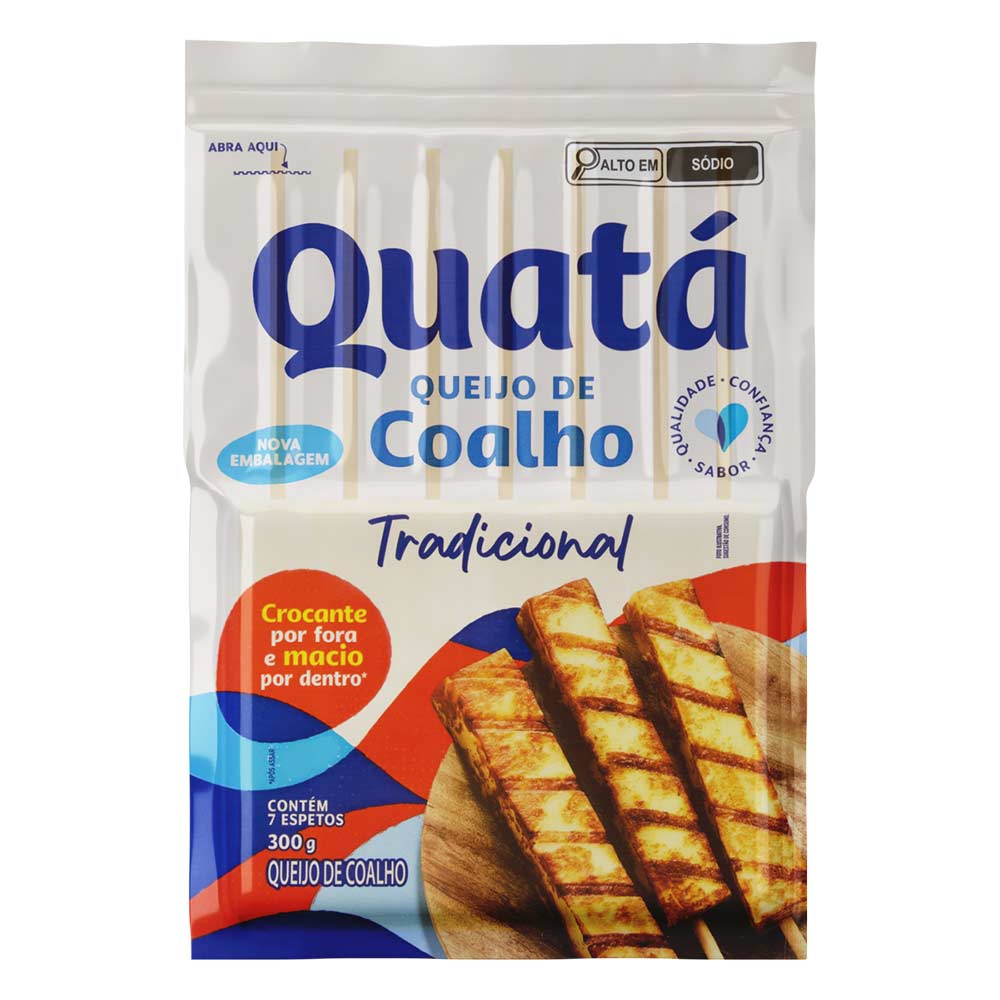 Queijo Coalho em Espeto Tradicional Quatá 300g