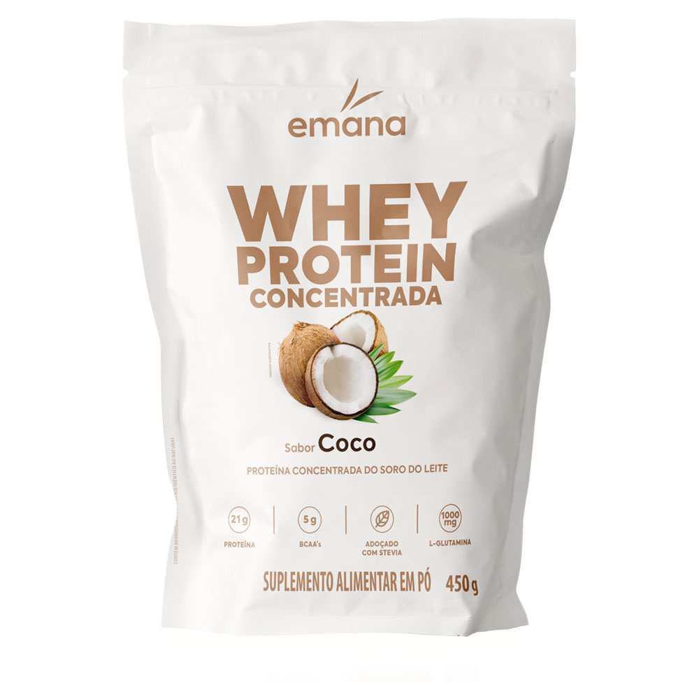 Whey protein de coco suplemento proteíco concentrado