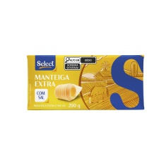 Manteiga Tablete Extra com Sal Select 200g