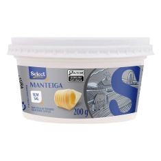 Manteiga Sem Sal Pote Select 200g
