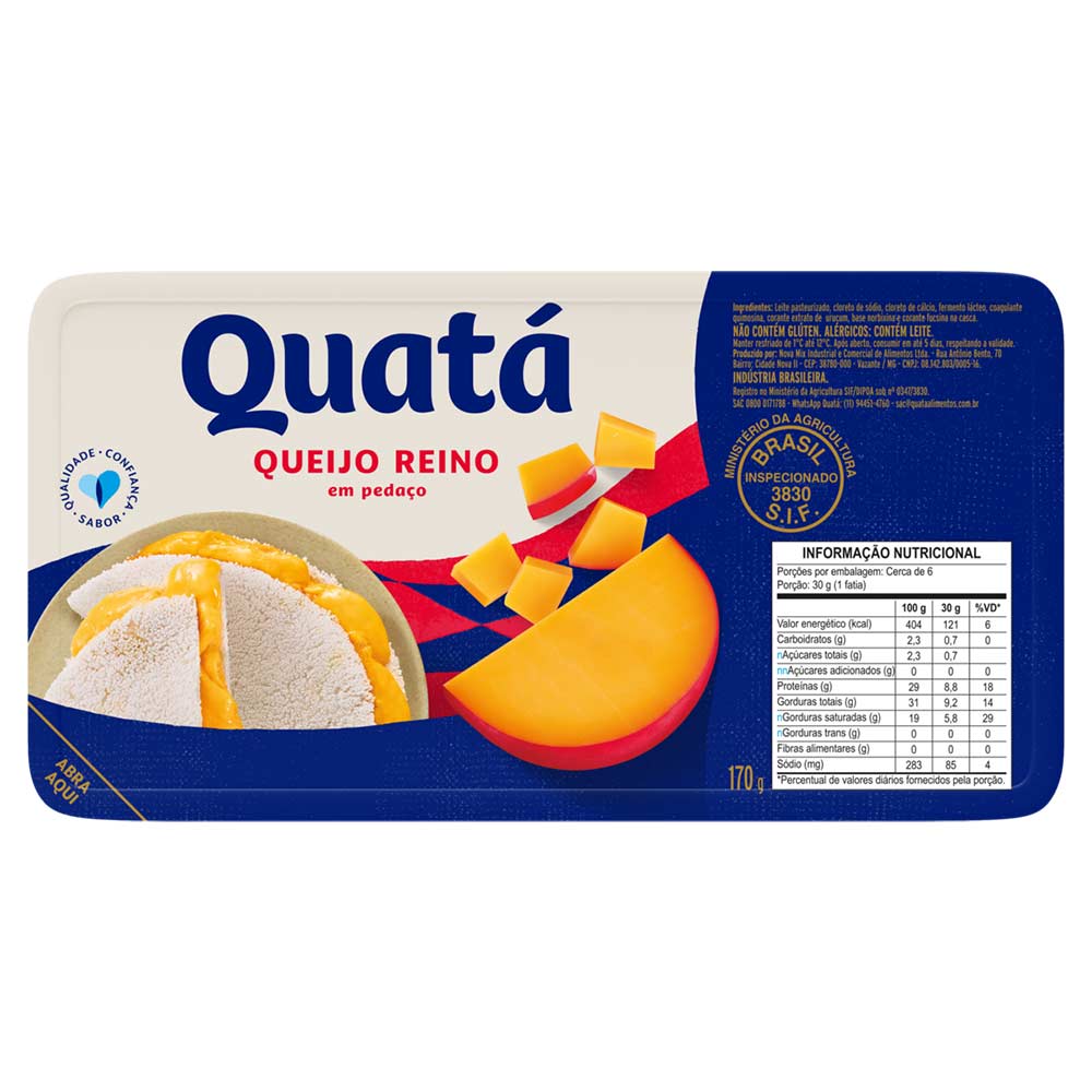 Queijo Reino Fracionado Quatá 170g