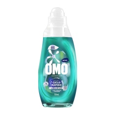 Lava-Roupas Líquido Ciclo Rápido Ação Total Omo 750ml