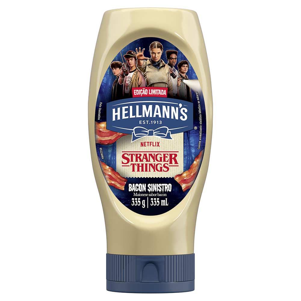 Maionese Bacon Sinistro Stranger Things Hellmann's 335g