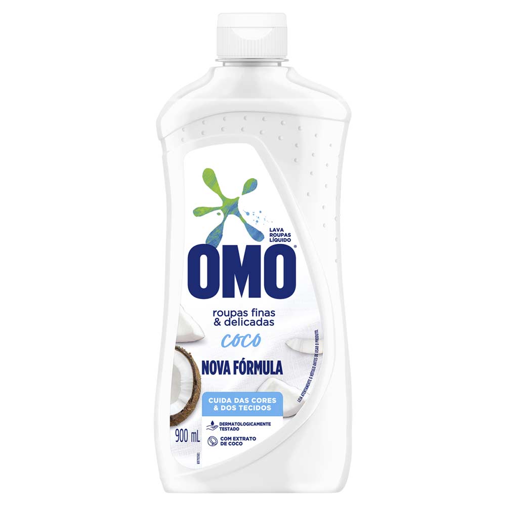 Lava-Roupas Líquido Omo Coco 900ml
