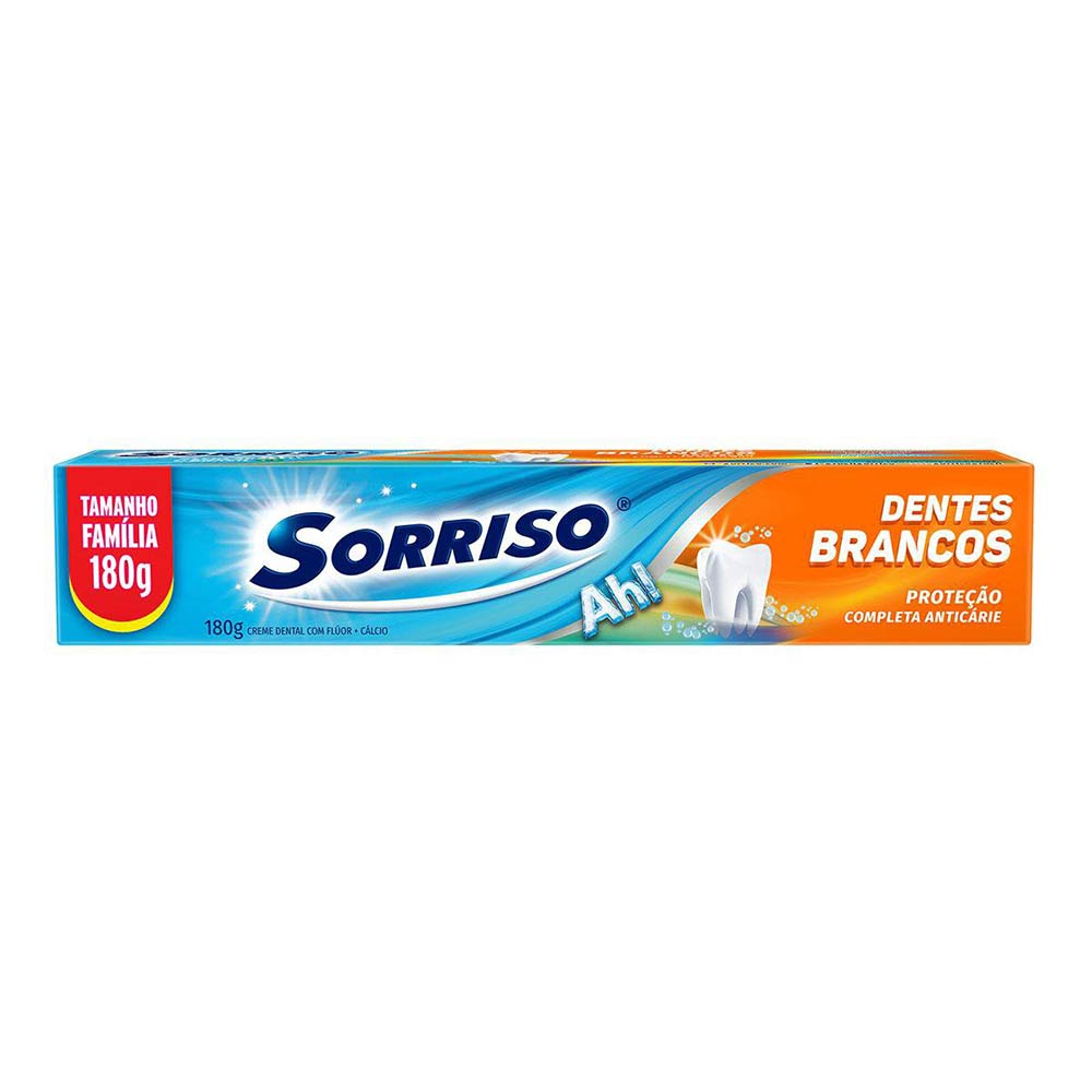 Creme Dental Sorriso Dentes Brancos 180g Tenda Atacado Creme Dental Sorriso Dentes Brancos 180g Tenda Atacado