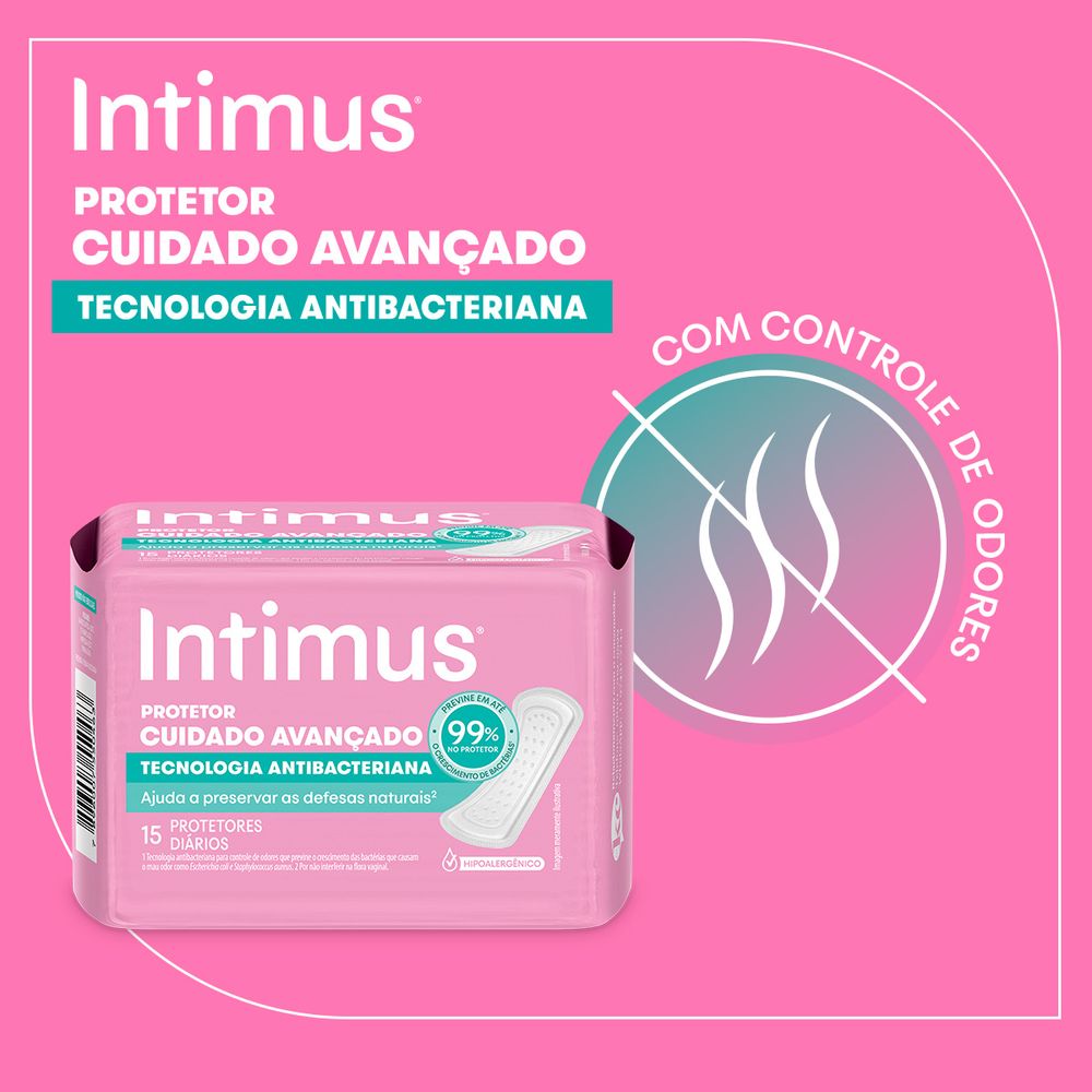 Protetor Diário Tecnologia Antibacteriana Intimus Days 80un
