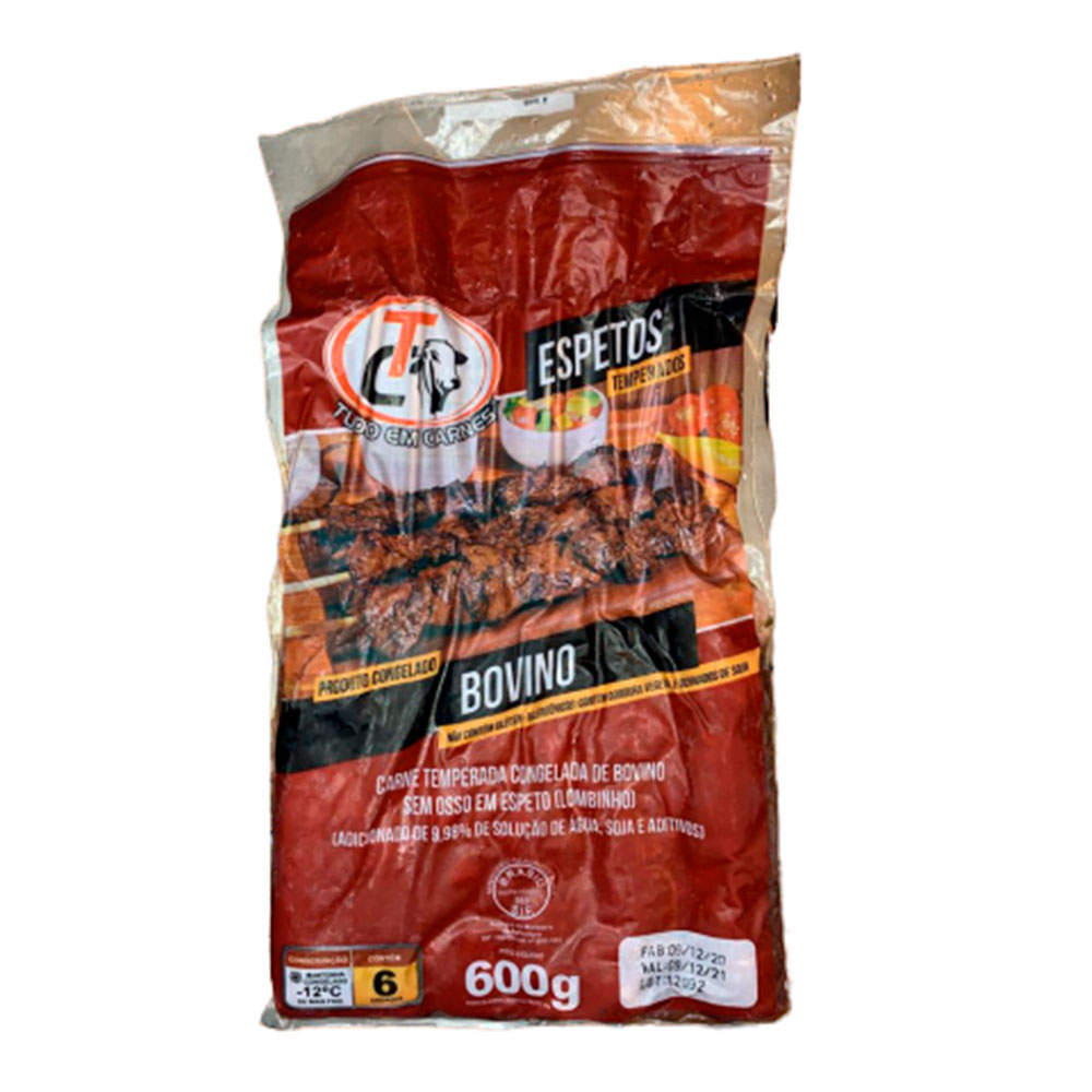 Espeto congelado Bovino TC 600g